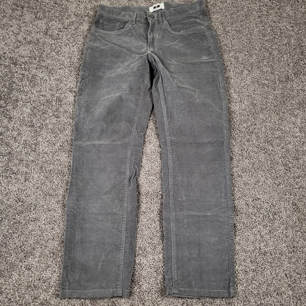 Joseph Abboud Corduroy Pants Mens 31x30 Dark Grey Excellent Straight 3823 740